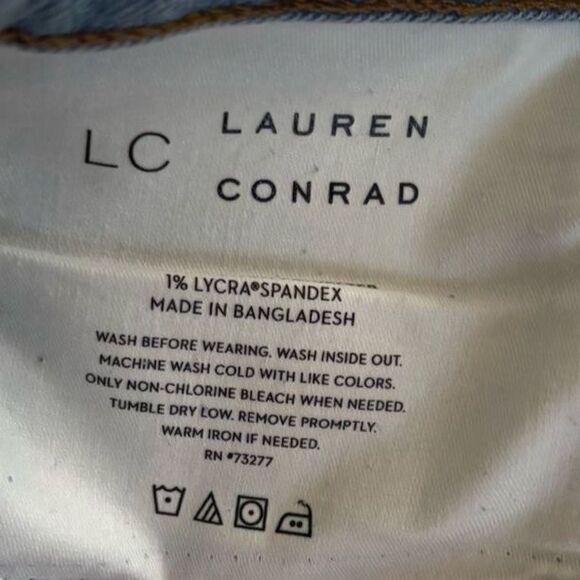 Lauren Conrad women’s barely bootcut high rise light wash blue jeans. NWT. 16P - Picture 5 of 8